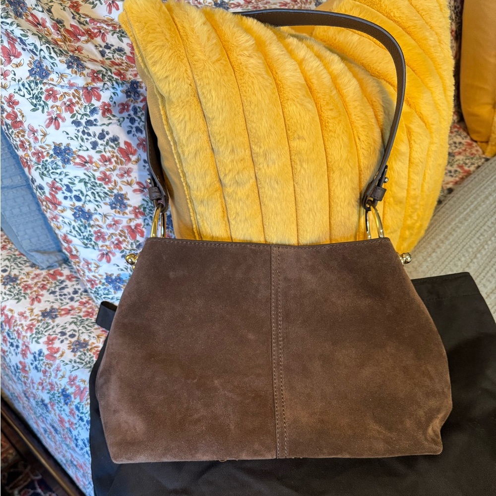 Strathberry Lana Hobo Chocolate Suede